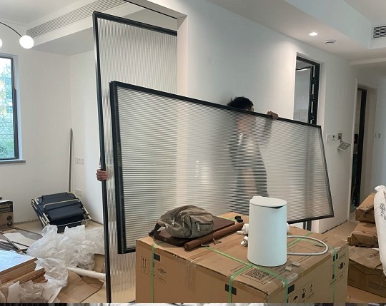 高雄玻璃拉門安裝實景照，打造開放空間