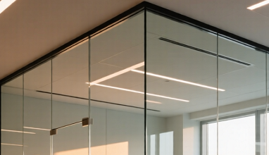 各種玻璃隔間樣式展示